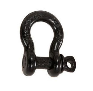 Black Grade S Screw Pin Bow Shackles